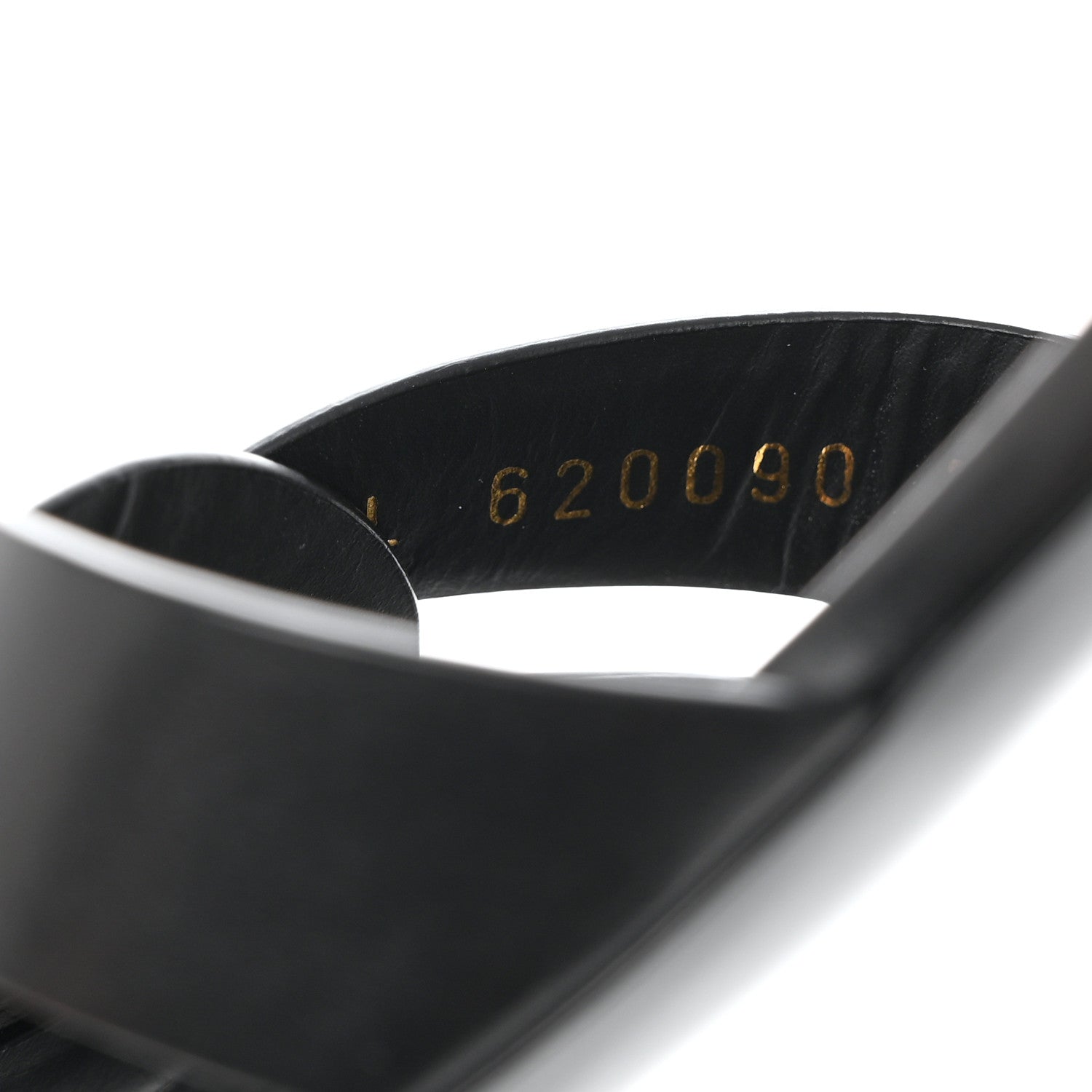 Saint Laurent Calfskin Tribute 05 Ankle Strap Flat Sandals 37 Black 7 of 8