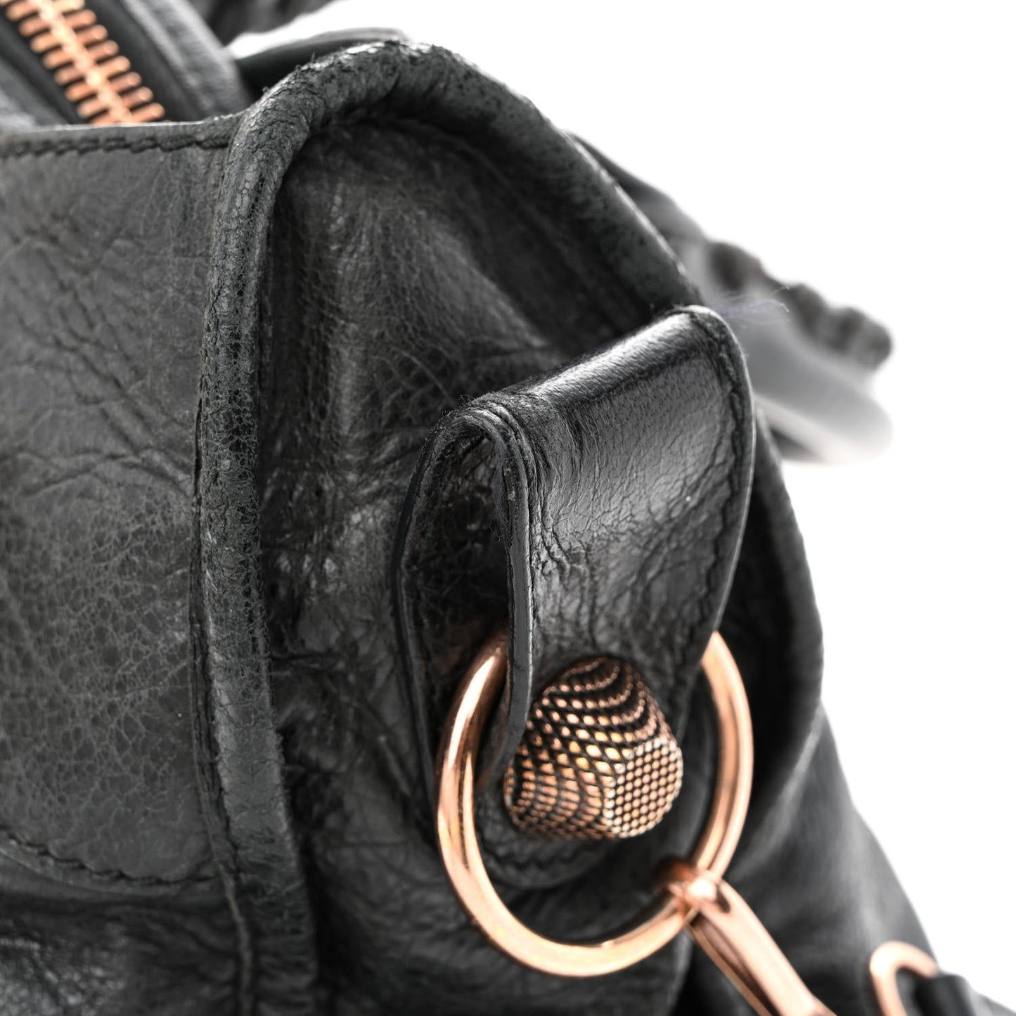Agneau Giant 21 Rose Gold Hardware City Black