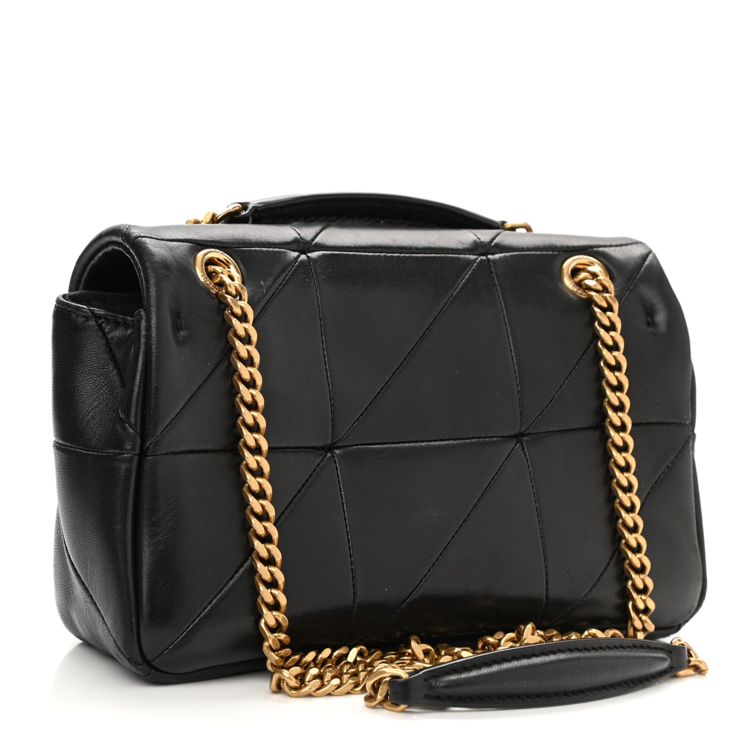 Saint Laurent Lambskin Patchwork Monogram Small Jamie Black 3 of 9