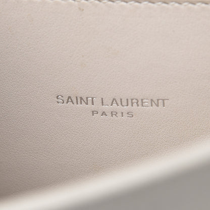 Saint Laurent Grained Calfskin Small Sac De Jour Dove White 8 of 17