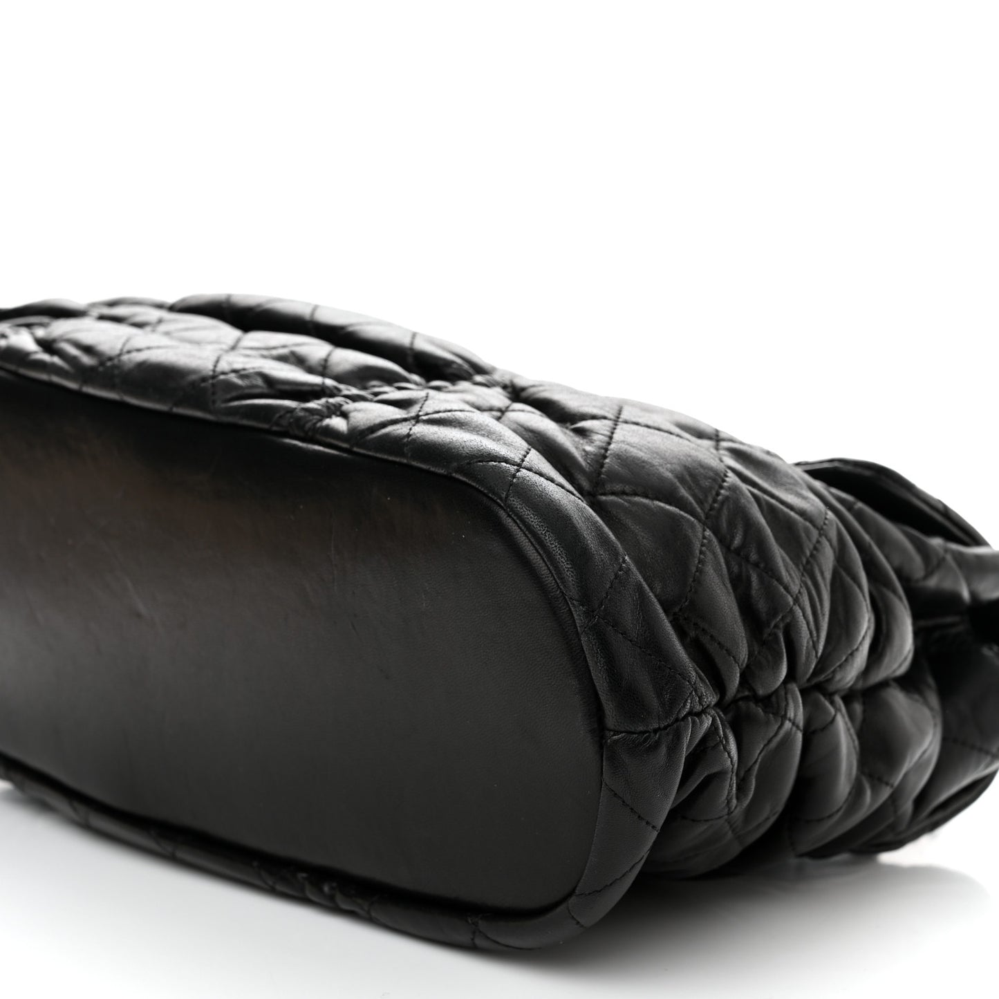 Lambskin Quilted Sharpei Flap Black