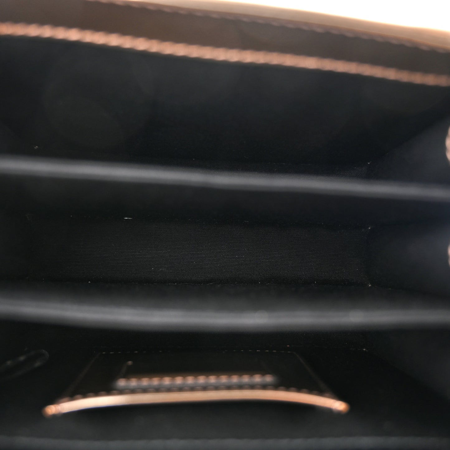 Metallic Calfskin Serpenti Forever Top Handle Bronze