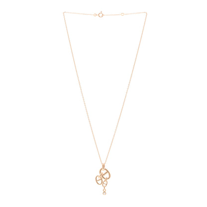 Hermes 18K Rose Gold Diamond Chaine D'Ancre Enchainee Necklace MM 3 of 6