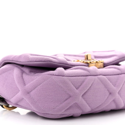 Chanel Jersey Quilted Chanel 19 Waist Bag Purple 9 of 13