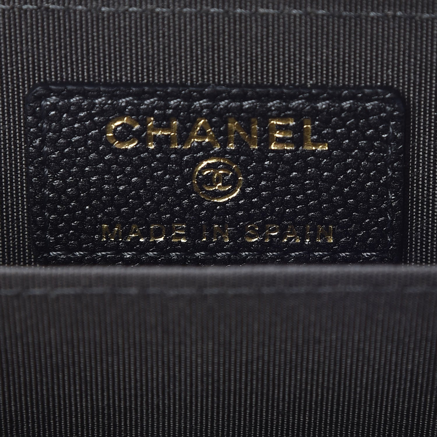 Chanel Metallic Caviar Chevron Quilted Vintage Mademoiselle Zip Coin Purse Dark Grey 8 of 10