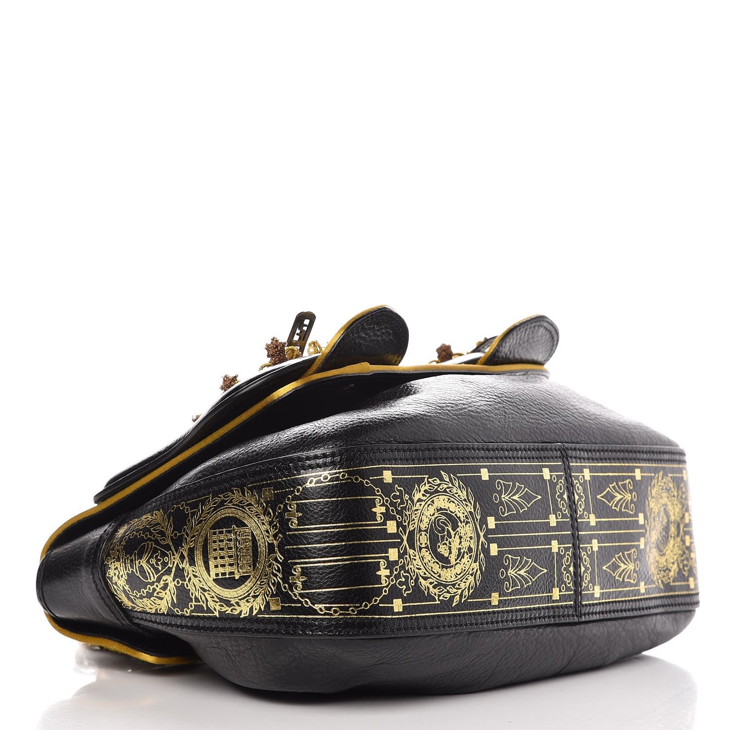 Calfskin Embellished B Bag Black