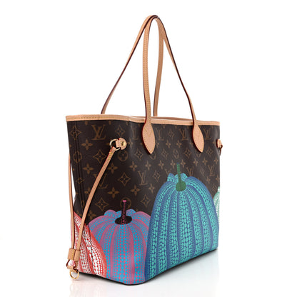 Louis Vuitton LV X YK Monogram Kusama Pumpkin Neverfull MM 4 of 10
