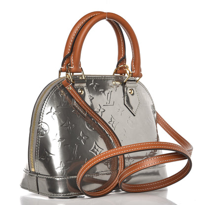 Louis Vuitton Vernis Alma BB Gris Metal 2 of 7