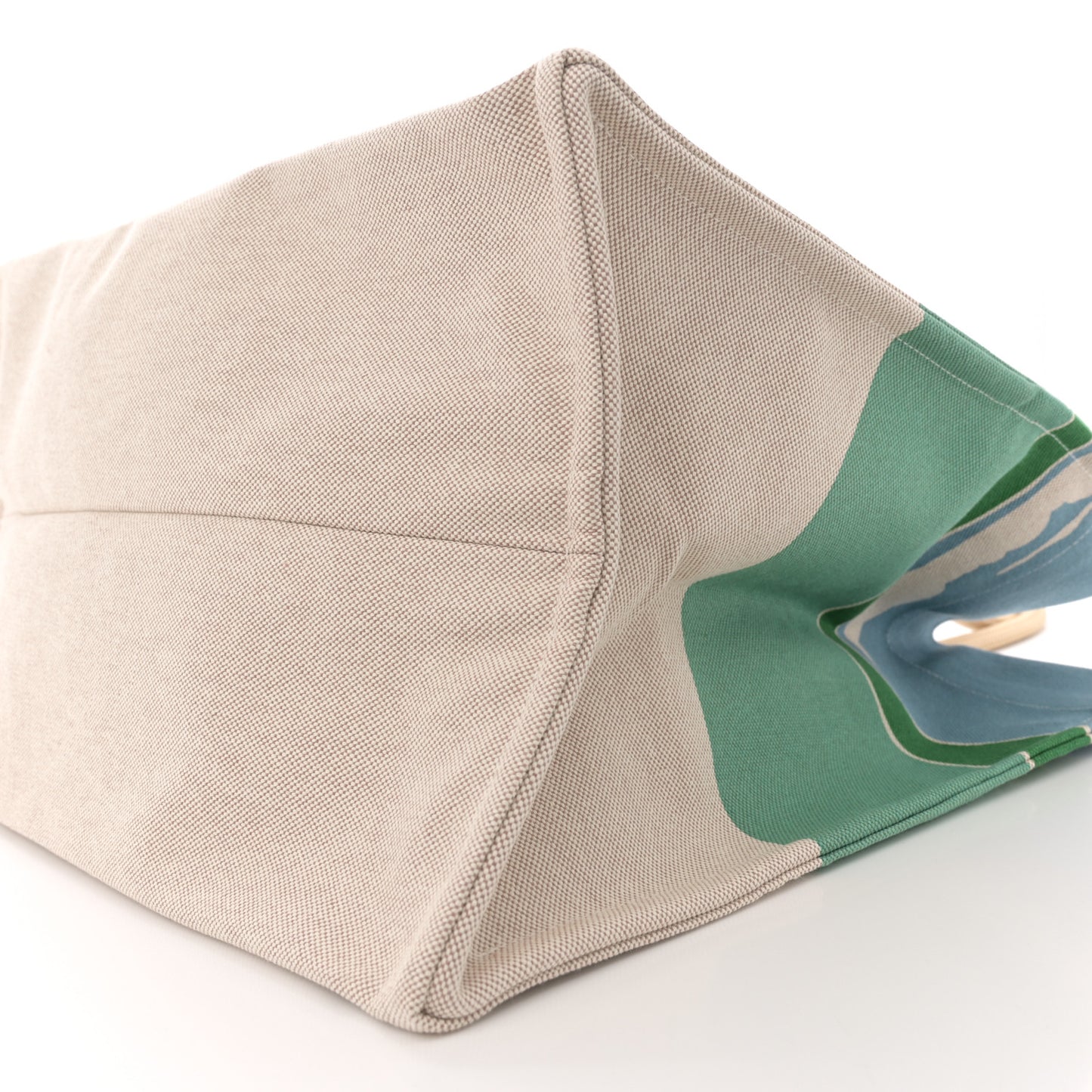 H Canvas Printed Escale A La Plage Beach Bag Or