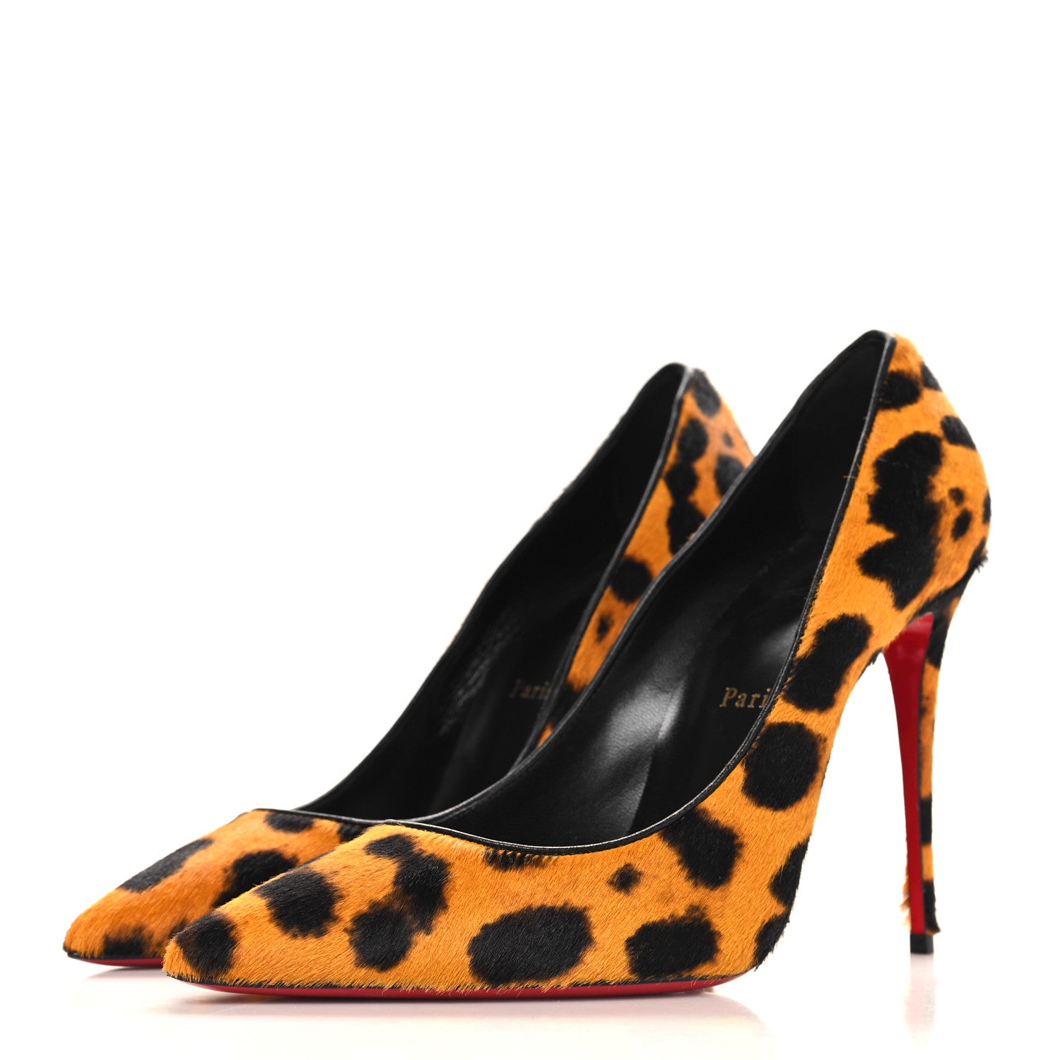Christian Louboutin Pony Hair Leopard Print So Kate 100