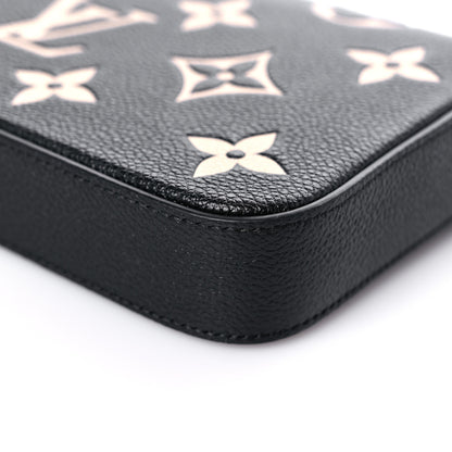 Louis Vuitton Empreinte Monogram Giant Felicie Pochette Black Beige 12 of 13
