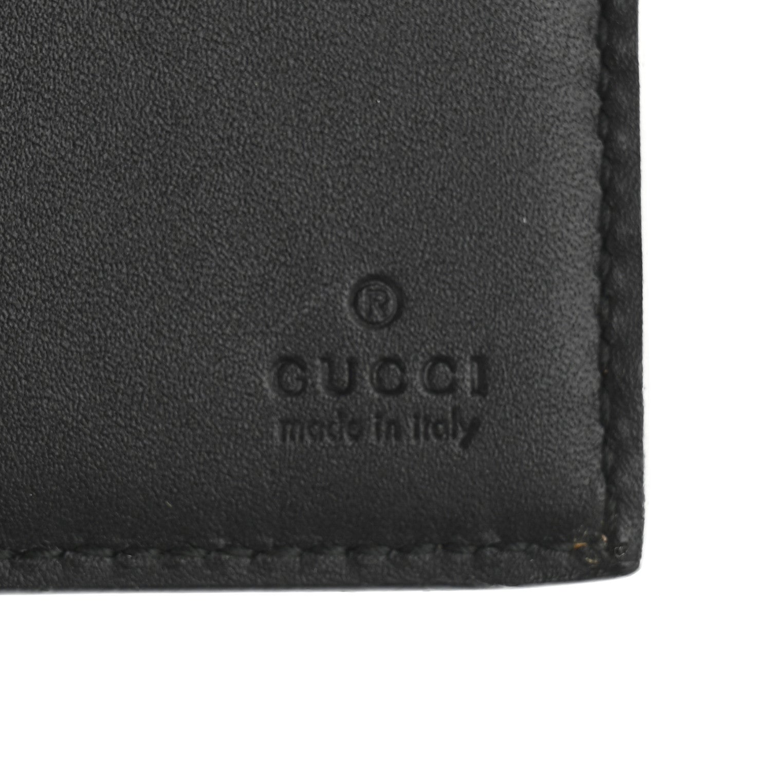 Gucci GG Supreme Monogram Selleria Calfskin Kingsnake Nice Bi-Fold Wallet Beige Ebony Multicolor Black 6 of 8