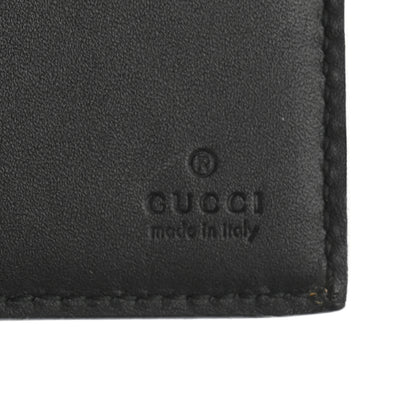 Gucci GG Supreme Monogram Selleria Calfskin Kingsnake Nice Bi-Fold Wallet Beige Ebony Multicolor Black 6 of 8