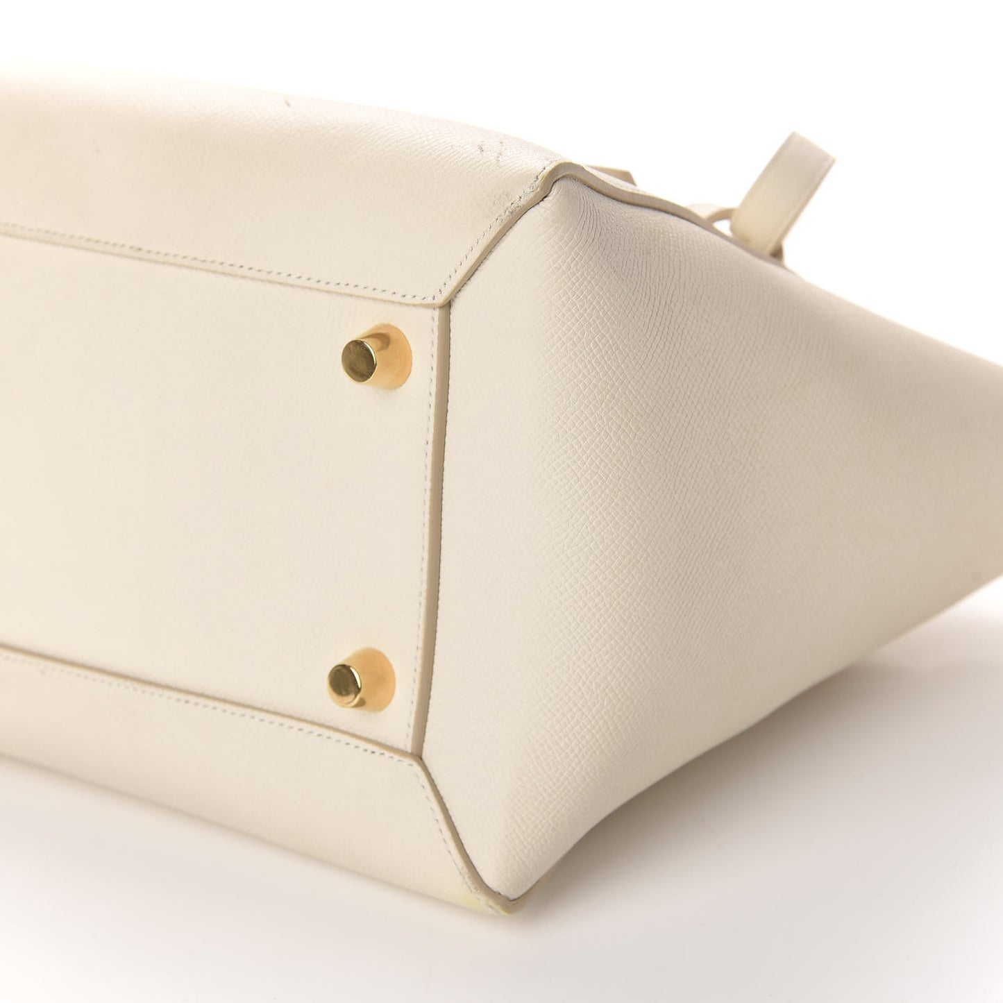 Grained Calfskin Mini Belt Bag White