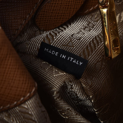 Prada Saffiano Medium Galleria Double Zip Tote Caramel 8 of 10