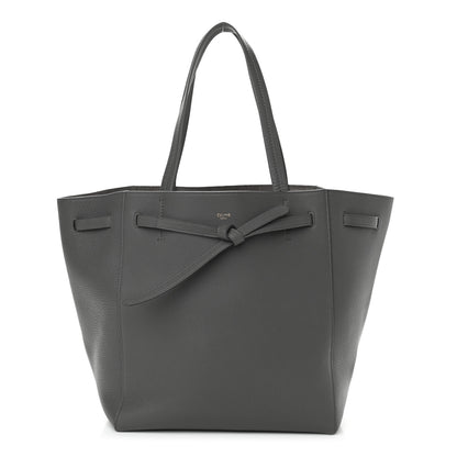 Celine Soft Grained Calfskin Small Belt Cabas Phantom Grey 1 of 11
