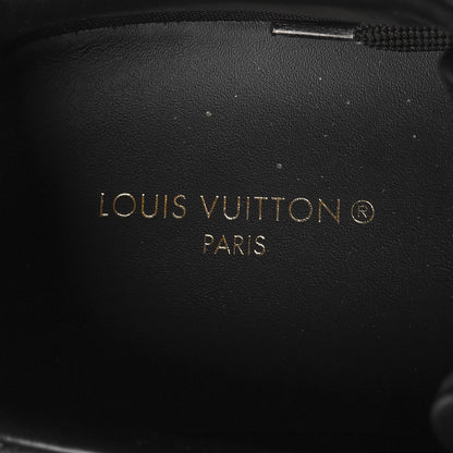 Louis Vuitton Grained Calfskin Embossed Monogram Mens Luxembourg Sneakers 9.5 Black 8 of 8