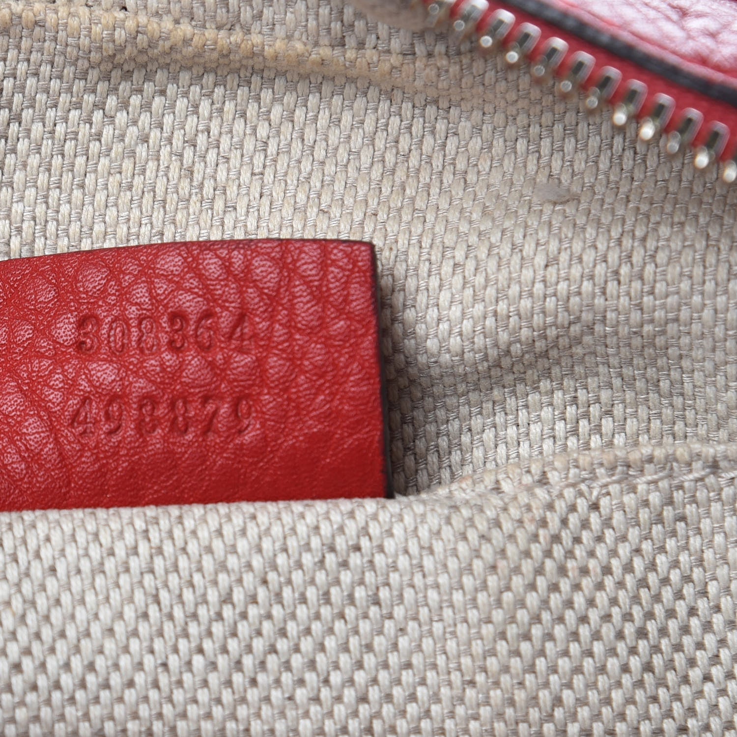 Gucci Pebbled Calfskin Small Soho Disco Bag Tabasco Red 7 of 10