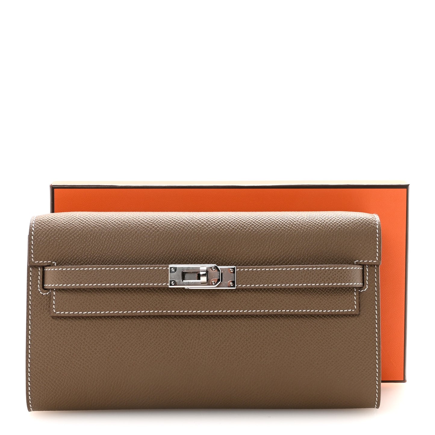 Epsom Kelly Wallet To Go Etoupe