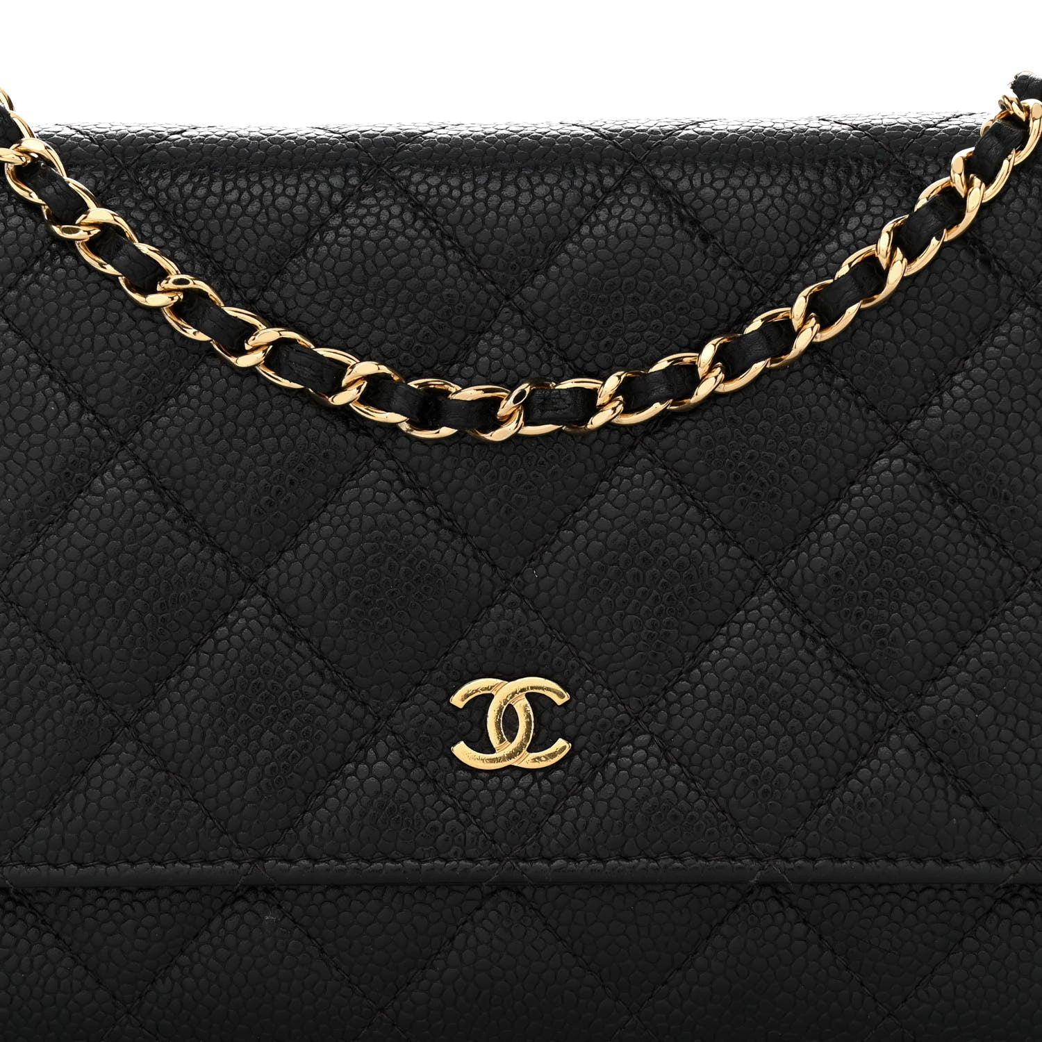 Chanel Caviar Quilted Wallet on Chain WOC Black 7 of 12