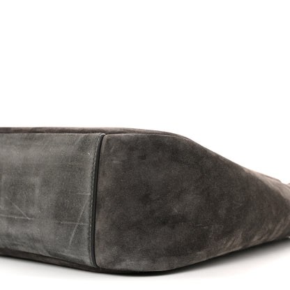 Saint Laurent Suede Small Le 5 A 7 Soft Hobo Urban Grey 11 of 13