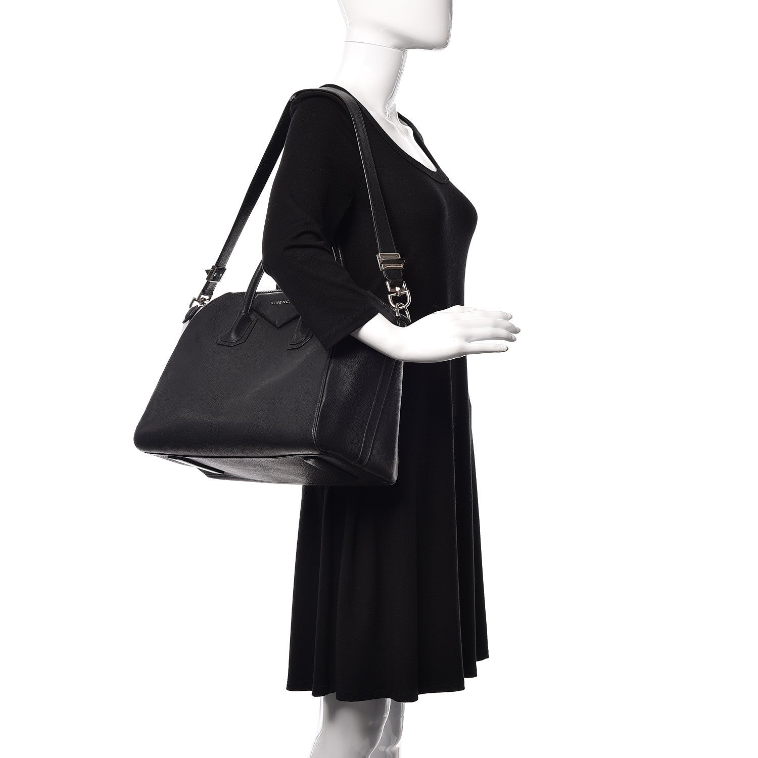 Givenchy Sugar Goatskin Medium Antigona Black 2 of 14
