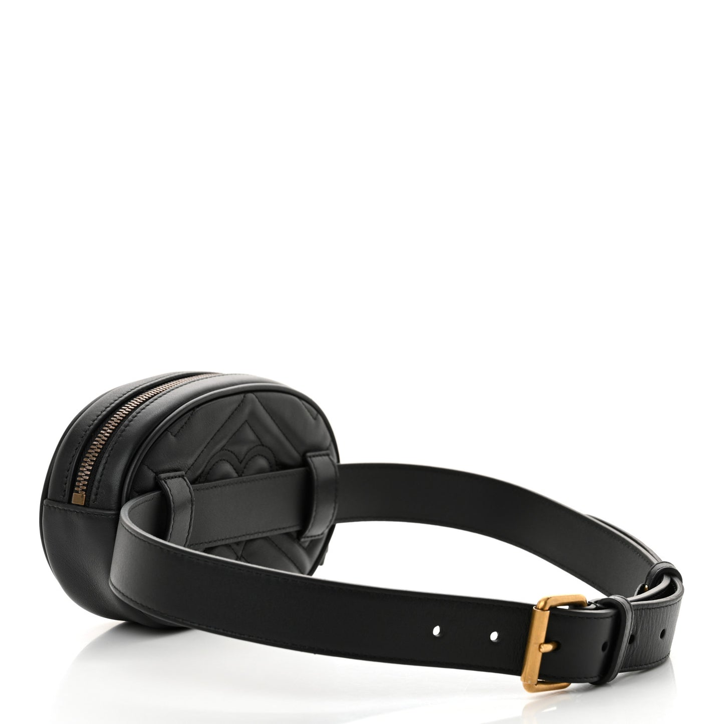 Calfskin Matelasse GG Marmont Belt Bag 85 34 Black