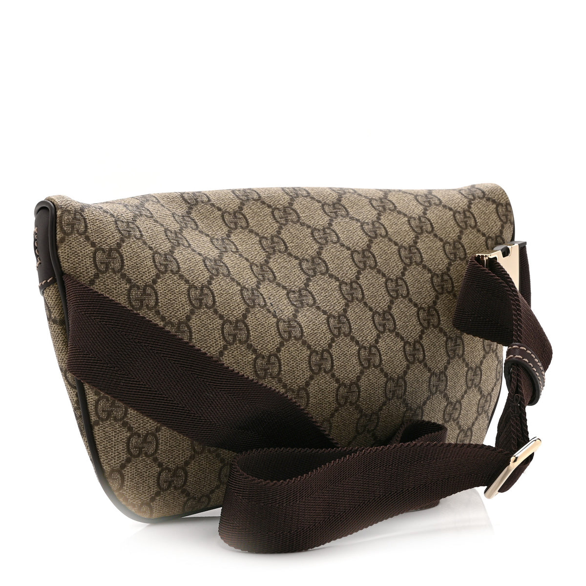 Gucci GG Supreme Monogram Belt Bag Dark Brown 3 of 10