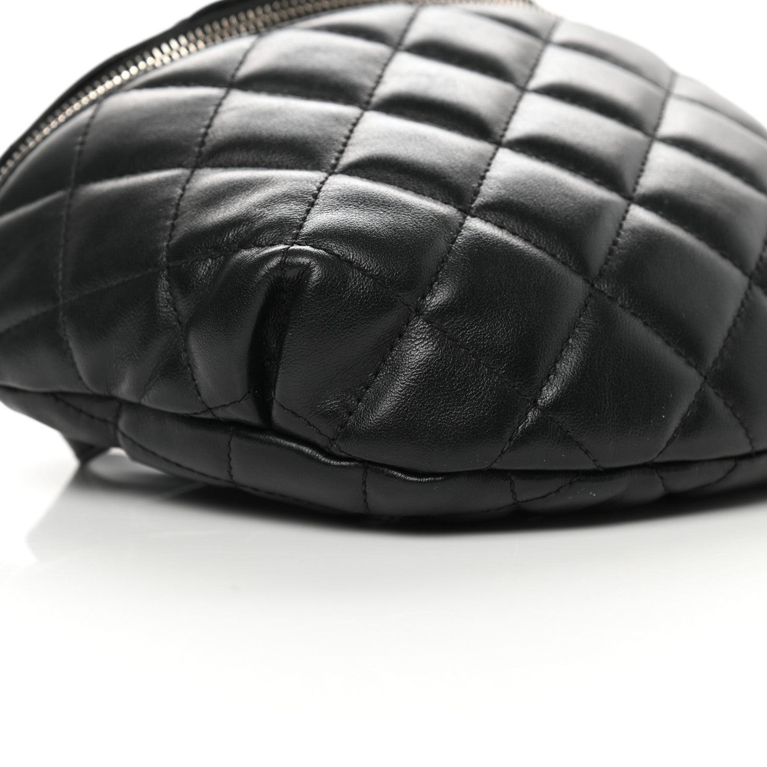 Chanel Lambskin Quilted Waist Belt Bag Black 10 of 16