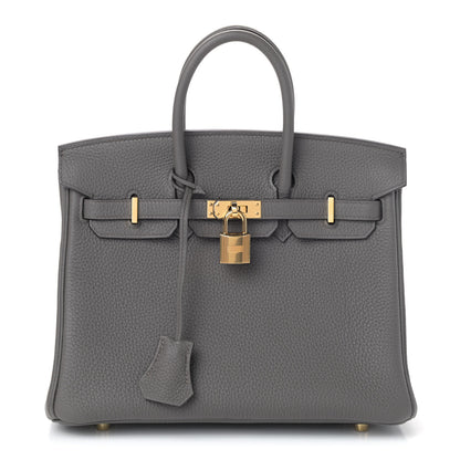 Hermes Togo Birkin 25 Etain 1 of 6