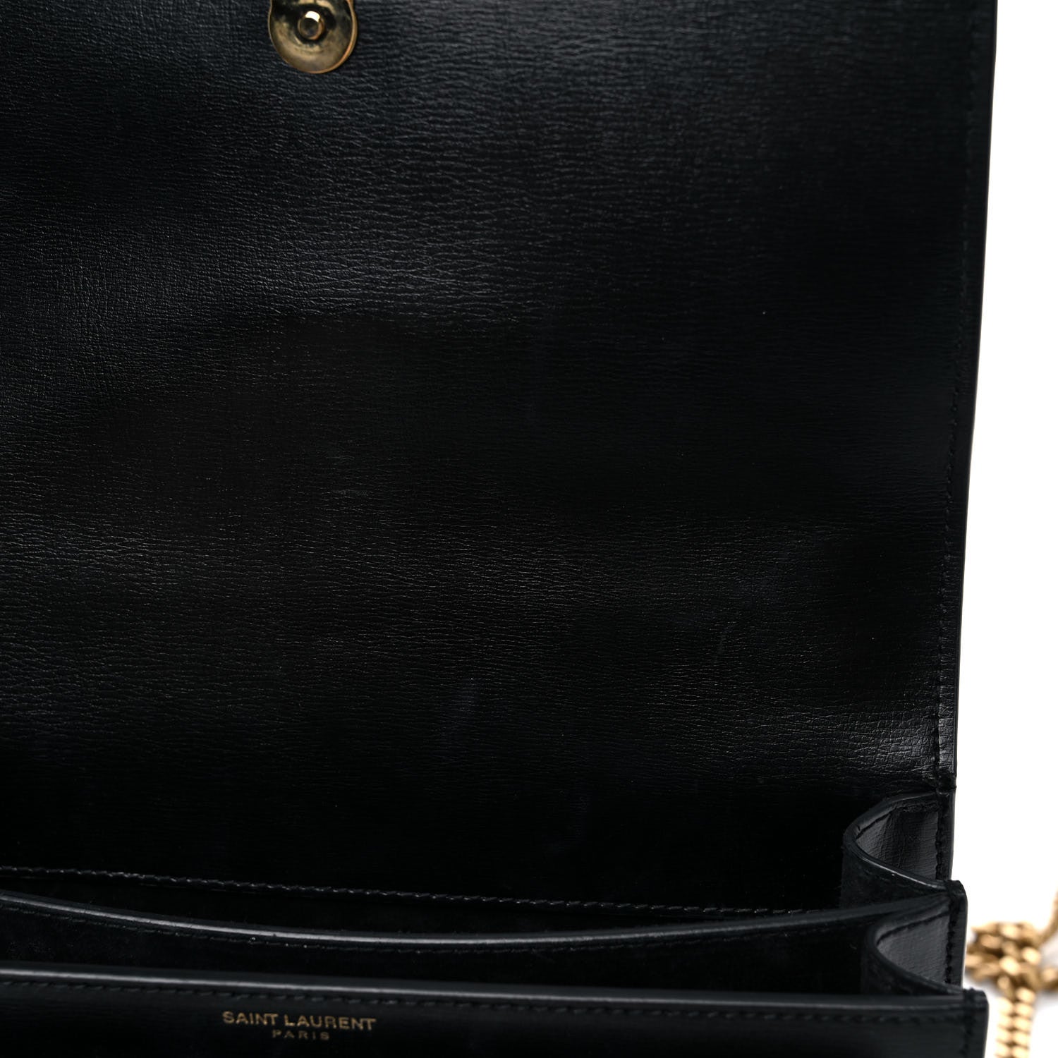 Saint Laurent Calfskin Medium Monogram Sunset Black 12 of 18
