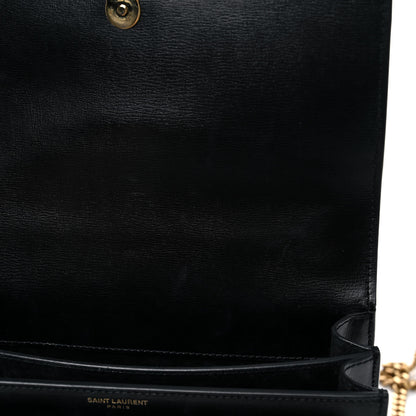 Saint Laurent Calfskin Medium Monogram Sunset Black 12 of 18