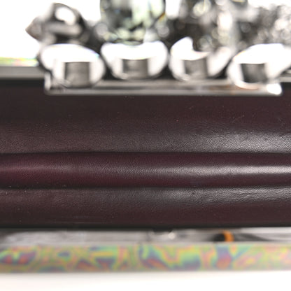 Alexander McQueen Lambskin Oil Slick Knuckle Box Multicolor 5 of 7