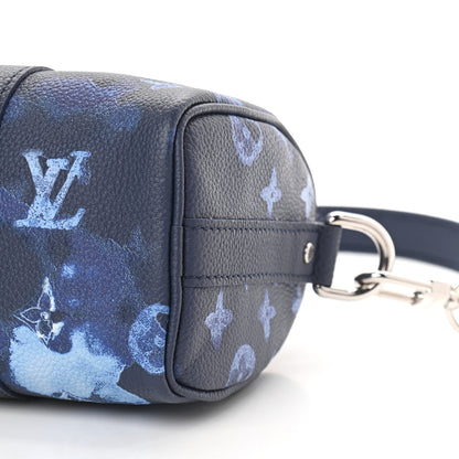Louis Vuitton Monogram Ink Watercolor Keepall XS Blue 8 of 8