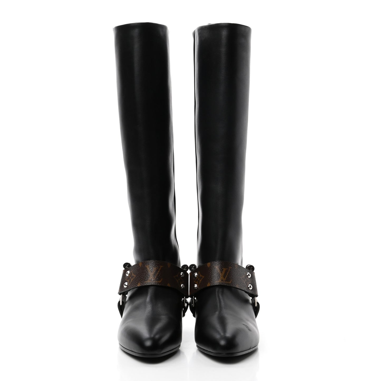 Calfskin Monogram Rhapsody High Boots 40 Black