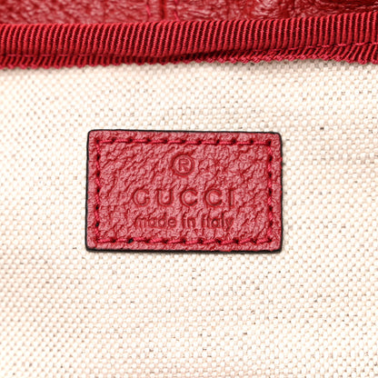Gucci Grained Calfskin Medium Ophidia Double Buckle Backpack Red 6 of 10