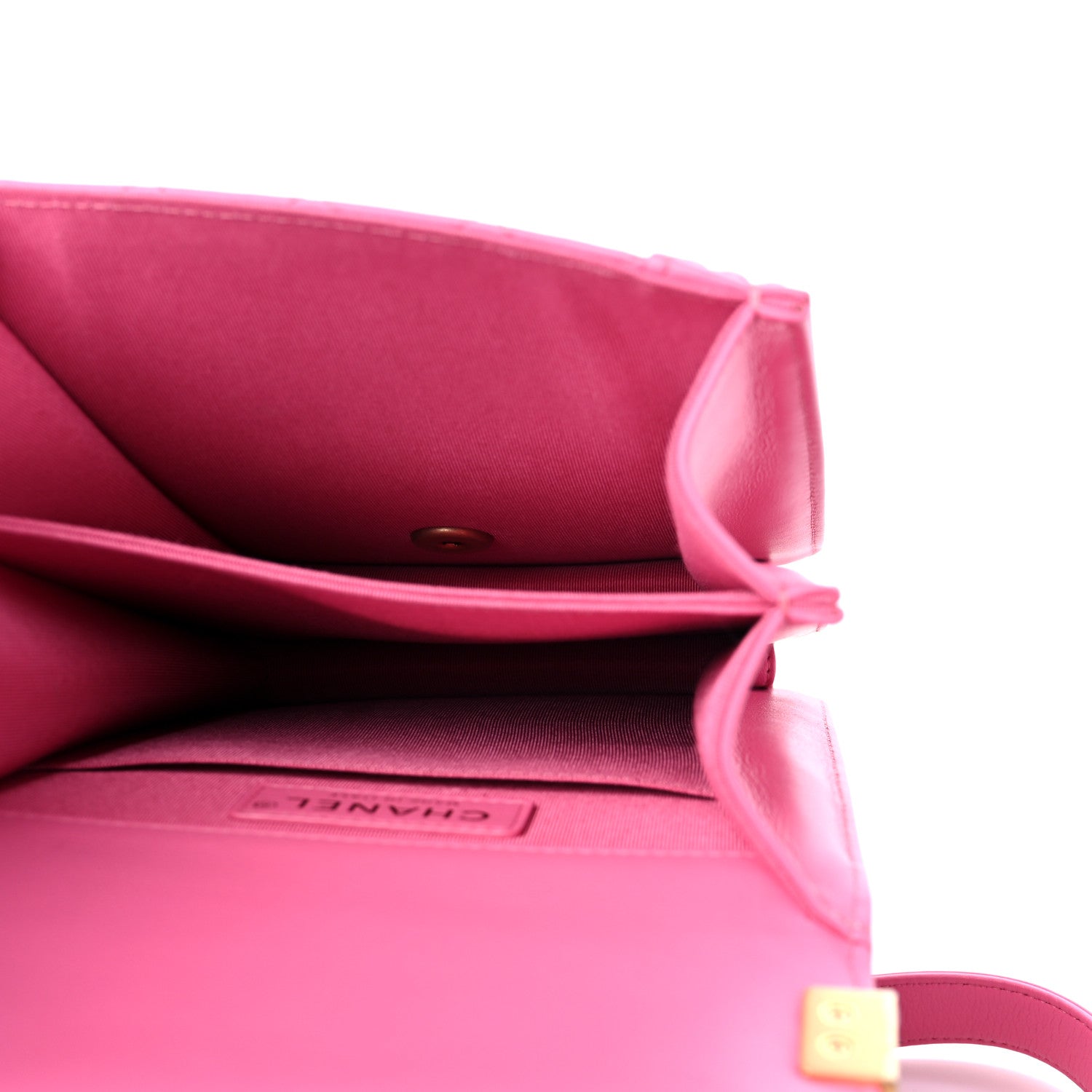 Chanel Caviar Quilted North South Boy Flap Pink 5 of 9