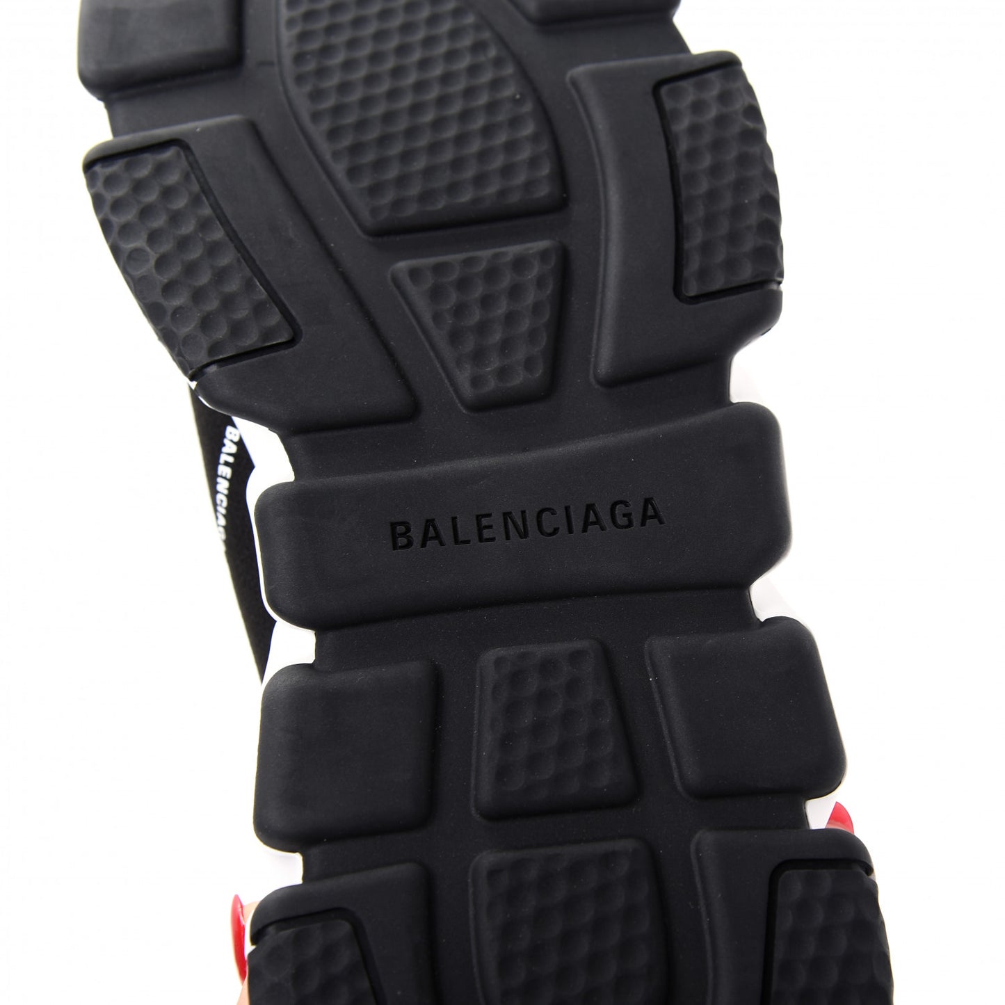 Neoprene Knit Allover Logo Bi-Color Sole Mens Speed Sneakers 42 Black White