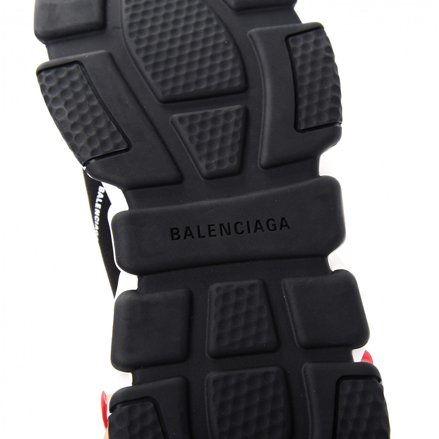 Balenciaga Neoprene Knit Allover Logo Bi-Color Sole Mens Speed Sneakers 42 Black White 9 of 10