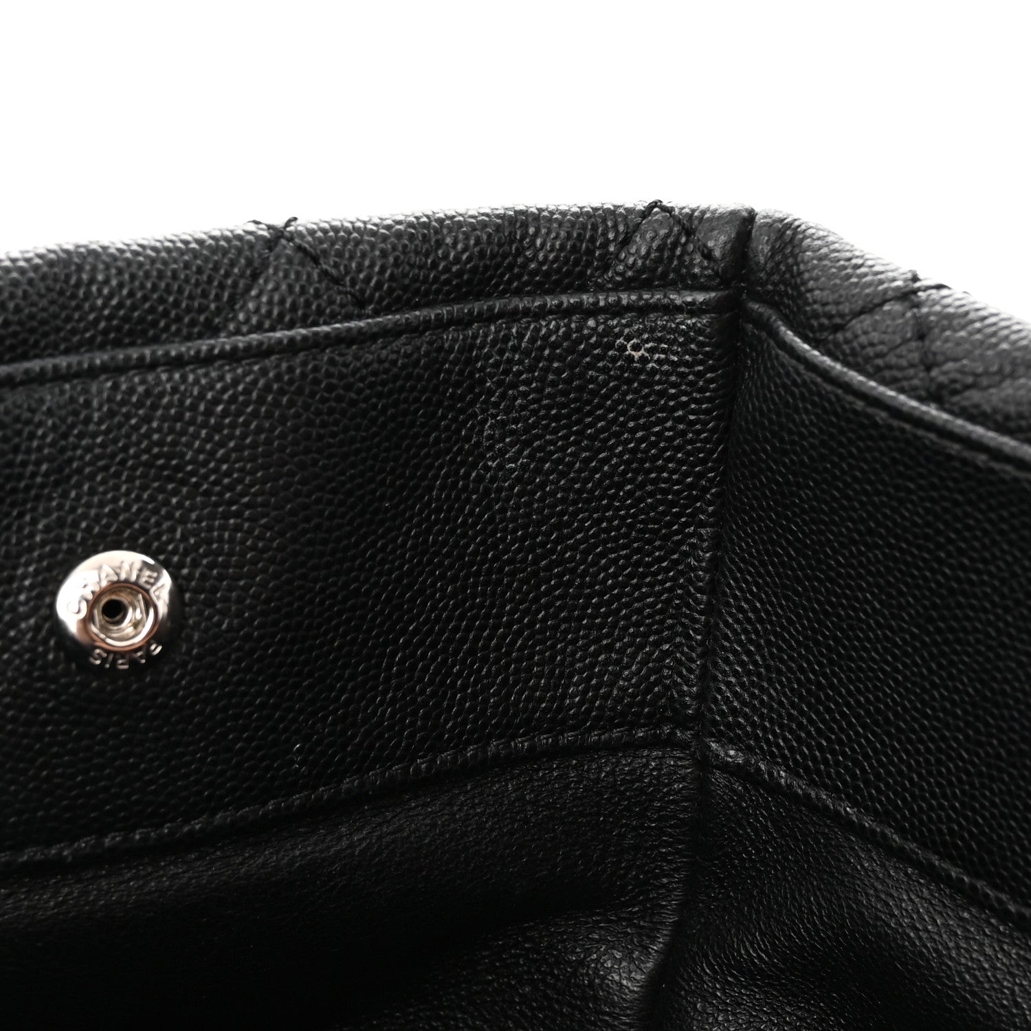 Chanel Caviar Lizard Quilted Large Coco Handle Shopping Tote Black 14 of 15