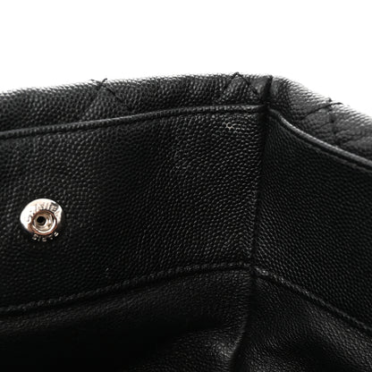 Chanel Caviar Lizard Quilted Large Coco Handle Shopping Tote Black 14 of 15
