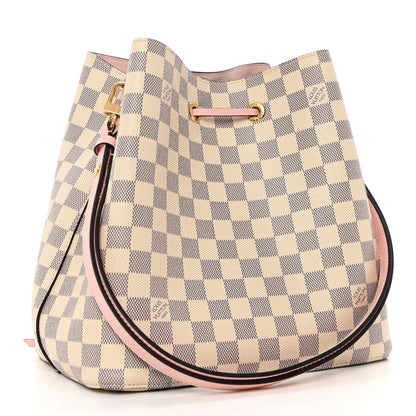 Louis Vuitton Damier Azur Neonoe MM Eau De Rose 3 of 9
