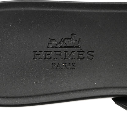 Hermes Rubber Chaine d'Ancre Rivage Sandals 35 Black 7 of 9