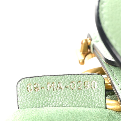 Christian Dior Goatskin Mini Saddle Bag Sage Green 7 of 10