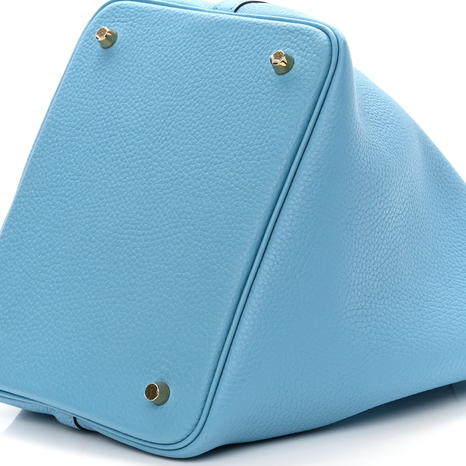 Hermes Taurillon Clemence Picotin Lock 22 MM Bleu Du Nord 10 of 11