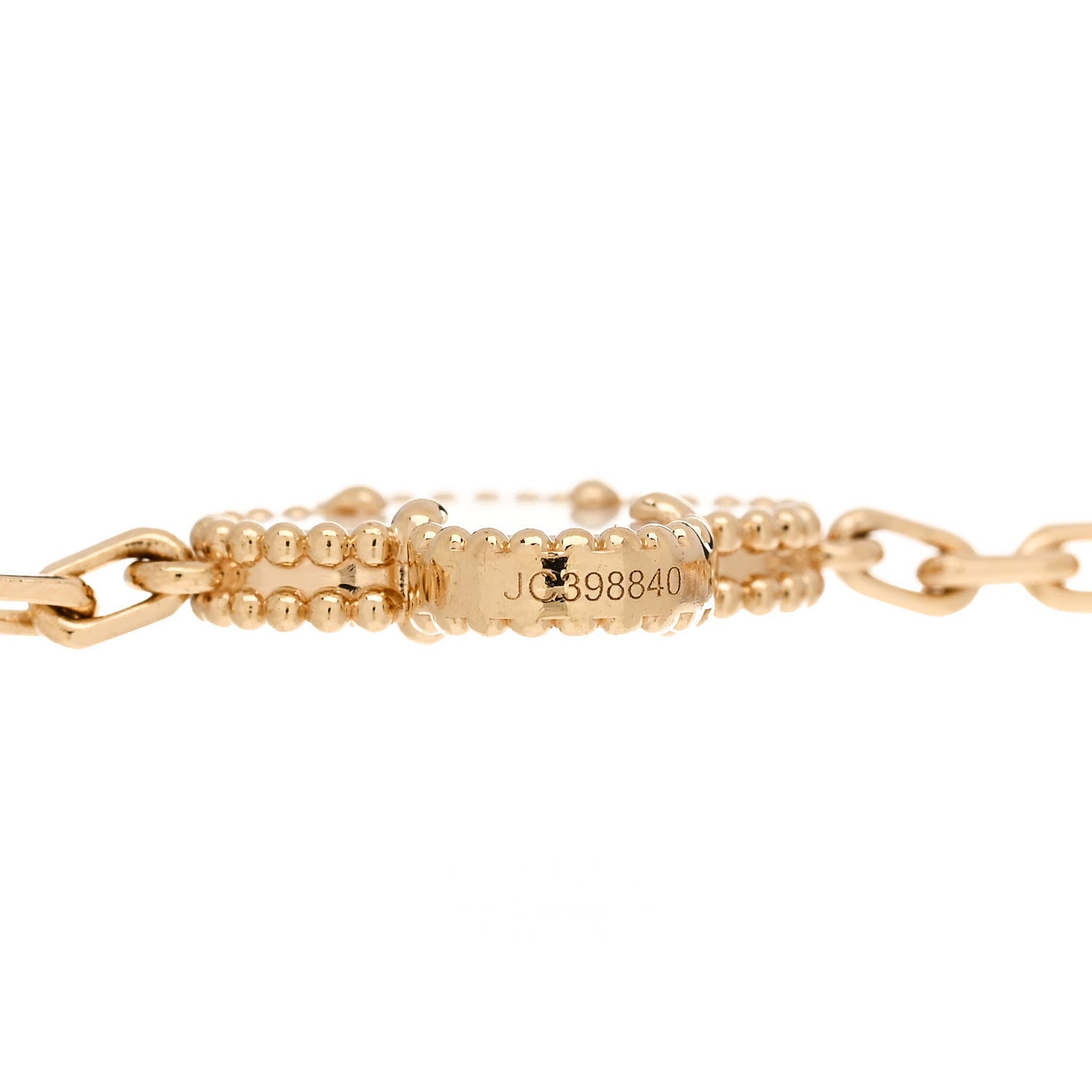 Van Cleef & Arpels 18K Yellow Gold Mother of Pearl 5 Motifs Vintage Alhambra Bracelet 4 of 4