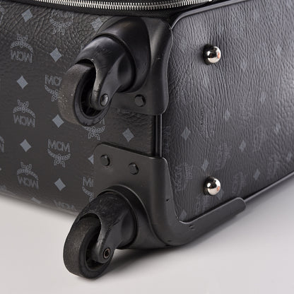 MCM Visetos Small Traveler Trolley Whelled Suitcase Black 9 of 21