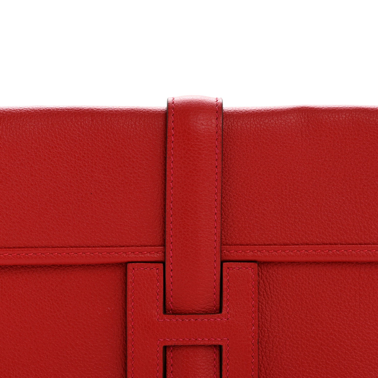 Hermes Evercolor Jige Elan 29 Clutch Rouge Casaque 8 of 11
