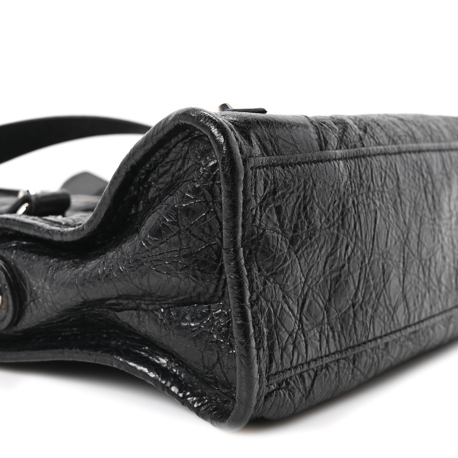 Balenciaga Agneau Classic Silver Hardware Mini City Black 9 of 10