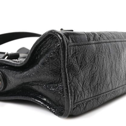 Balenciaga Agneau Classic Silver Hardware Mini City Black 9 of 10